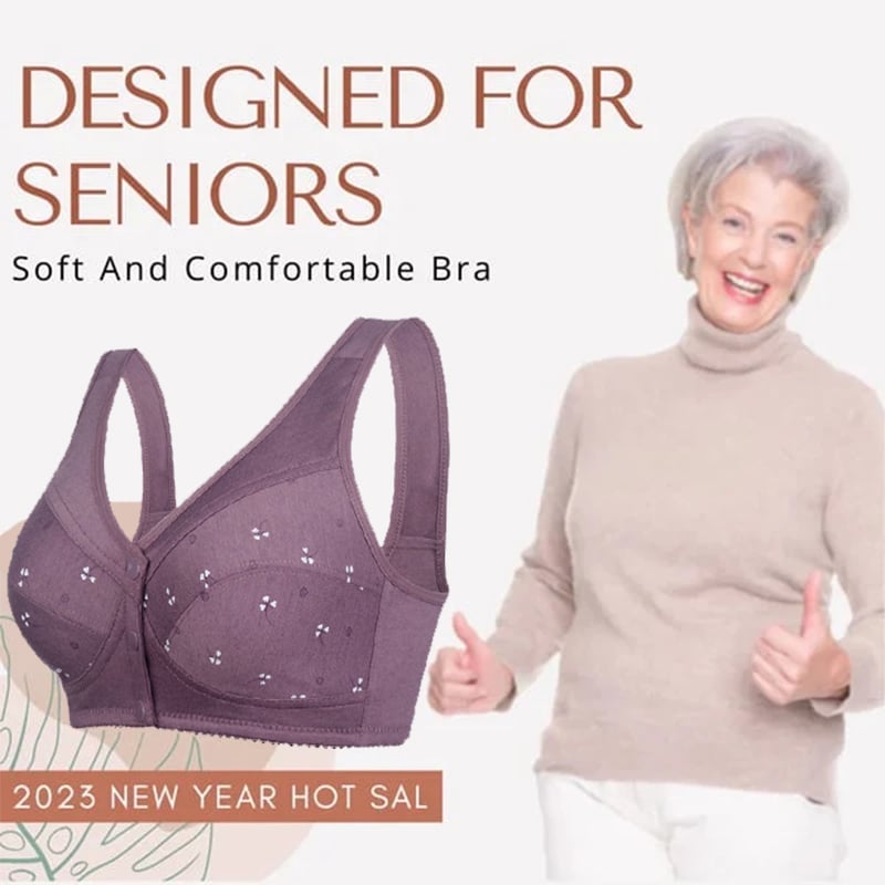 🌹Design for Senior Front Closure Cotton Bra🎀(Please Add 3/5 pcs to your Cart😍)