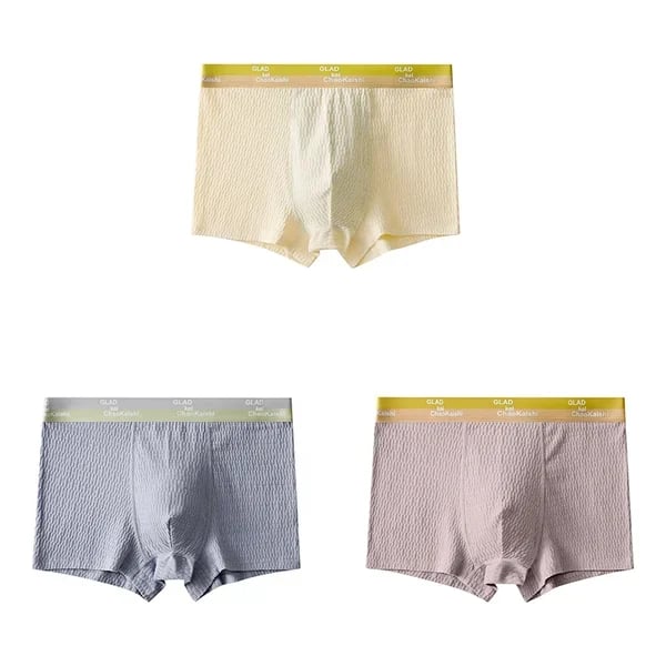 🔥HOT Sale🔥🎉Bubble Cotton Men's Boxer Briefs Antibacterial Breathable Sweat Absorbent🎉