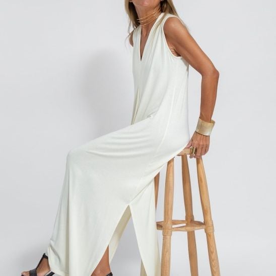 🔥Elegant Solid Color Sleeveless Maxi Dress(BUY 2 FREE SHIPPING)