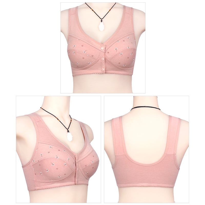 🌹Design for Senior Front Closure Cotton Bra🎀(Please Add 3/5 pcs to your Cart😍)